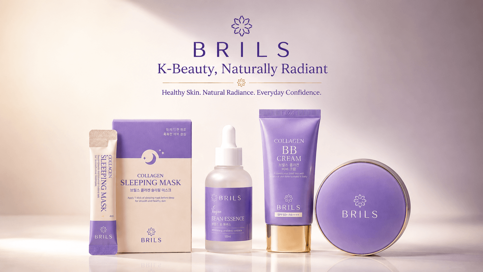 Линейка Brils на светлом фоне